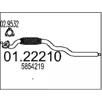 MTS 01.22210 Voorpijp