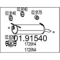 MTS 01.91540 Einddemper