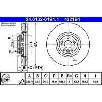 Ate Remschijf 24.0132-0191.1, 1 stuk