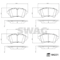 SWAG Remblokkenset, schijfrem 33 10 9321