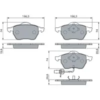 Bosch Remblokset, schijfrem 0 986 460 118