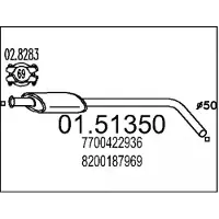 MTS Middendemper 01.51350