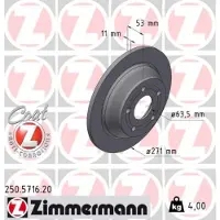 ZIMMERMANN 250.5716.20 Remschijf