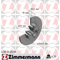 ZIMMERMANN 470.2420.00 Remschijf
