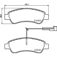 Hella 8DB 355 021-901 Remblokken
