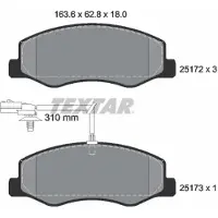 Textar Remblokset 2517201, achter