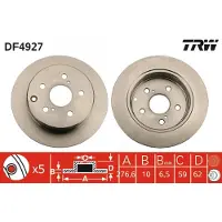 TRW DF4927 Remschijf