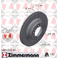 ZIMMERMANN 460.4522.20 Remschijf