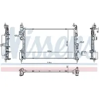 Nissens Radiator, motorkoeling 606390