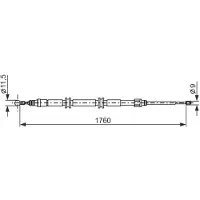 Bosch 1 987 482 889 Handremkabel