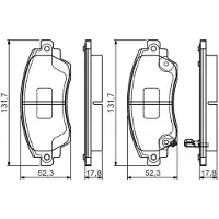 Bosch 0 986 495 132 Remblokken