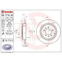 Brembo 08.7716.21 Remschijf