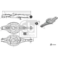 FEBI BILSTEIN Draagarm, wielophanging 185608
