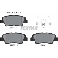 Textar Remblokset 2265501, achter