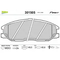 Valeo 301505 Remblokken