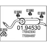 MTS 01.94530 Einddemper