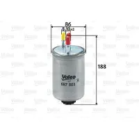 Valeo Brandstoffilter voor o.a. FORD, HYUNDAI, JAGUAR, KIA, SSANGYONG