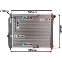 VAN WEZEL 81002066 Radiateur