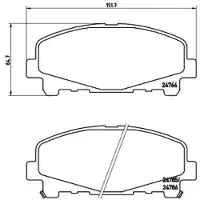 Brembo Remblokkenset, schijfrem P 28 043X