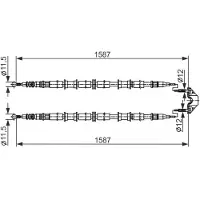 Bosch 1 987 482 537 Handremkabel