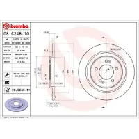 Brembo 08.C248.11 Remschijf