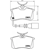 Hella 8DB 355 010-781 Remblokken