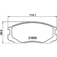 Hella 8DB 355 017-161 Remblokken