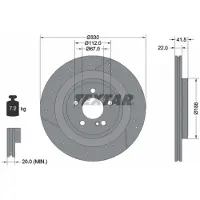 Textar 92290605 Remschijf