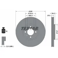 Textar 92302303 Remschijf
