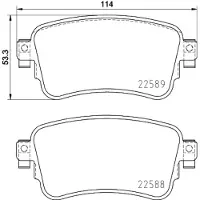 Brembo Remblokkenset, schijfrem P 61 133
