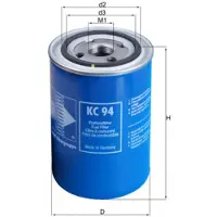 MAHLE ORIGINAL KC 94 Brandstoffilter