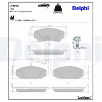 Delphi LP3935 Remblokken