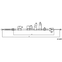 METZGER 17.1097 Handremkabel