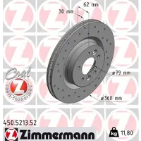 ZIMMERMANN 450.5213.52 Remschijf
