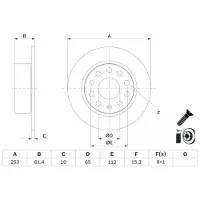 Bosch 0 986 479 E00 Remschijf