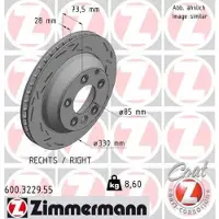 ZIMMERMANN 600.3229.55 Remschijf
