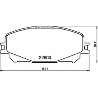 Hella 8DB 355 039-201 Remblokken