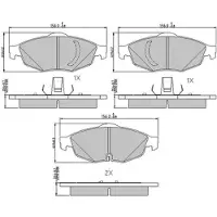 FERODO Remblokken set FDB1550 Ferodo voor o.a. CHRYSLER