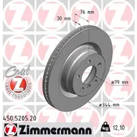 ZIMMERMANN 450.5205.20 Remschijf