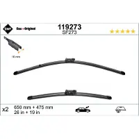 Valeo SWF DAS ORIGINAL Ruitenwisserbladen, voor: VW Passat Variant (3G5, CB5), frameloos