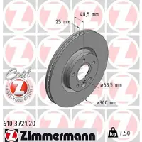 ZIMMERMANN 610.3721.20 Remschijf