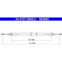 Ate 24.3727-3602.2 Handremkabel