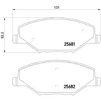 Brembo P 85 121X Remblokken