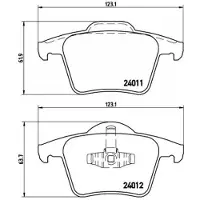 Brembo Remblokken set P 86 019 Brembo voor o.a. VOLVO
