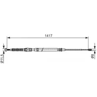 Bosch 1 987 482 583 Handremkabel