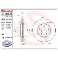 Brembo 09.A630.10 Remschijf
