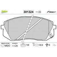 Valeo 301324 Remblokken