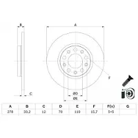 Bosch 0 986 479 G21 Remschijf