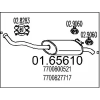 MTS 01.65610 Einddemper