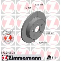 ZIMMERMANN 590.2845.20 Remschijf